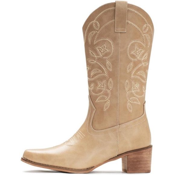 ⭐ New Women's Cowboy Boots | Pointy Toe Western Mid-Calf Cowgirl Boots - Picture 6 of 8